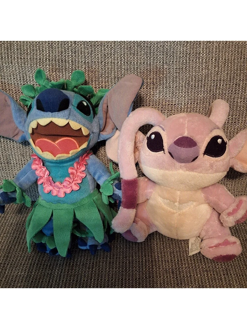 Disney Parks Stitch and Angel Plush Set